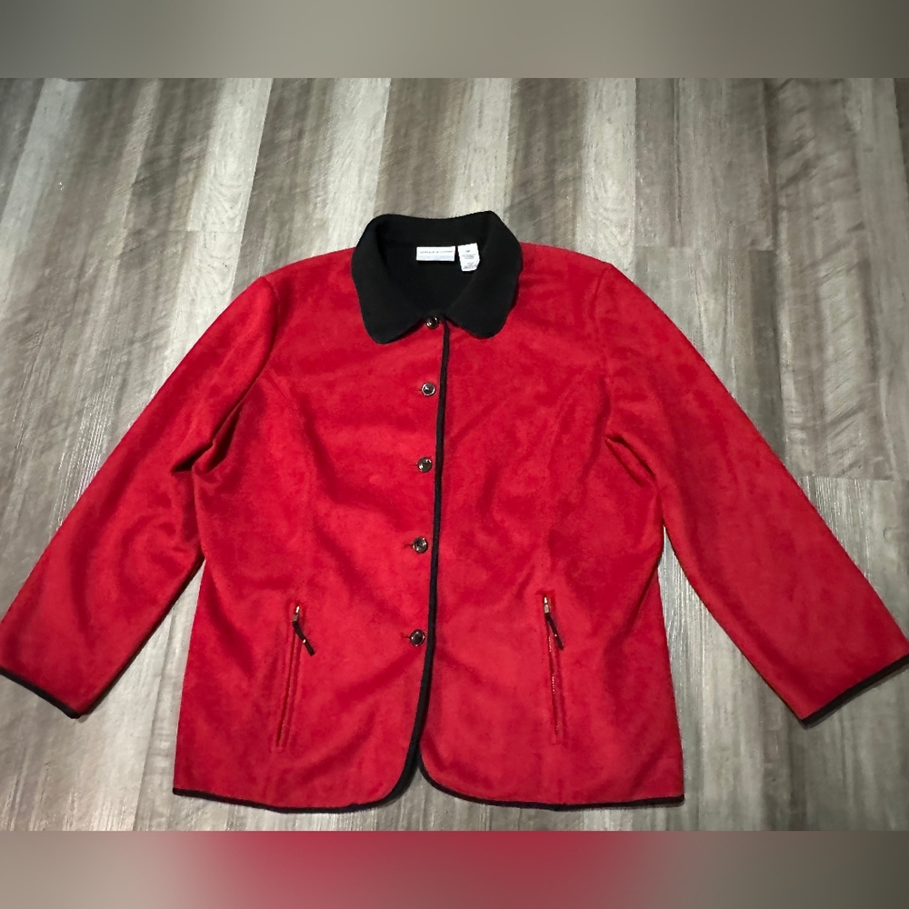 Alfred Dunner 18p Red and Black Jacket
